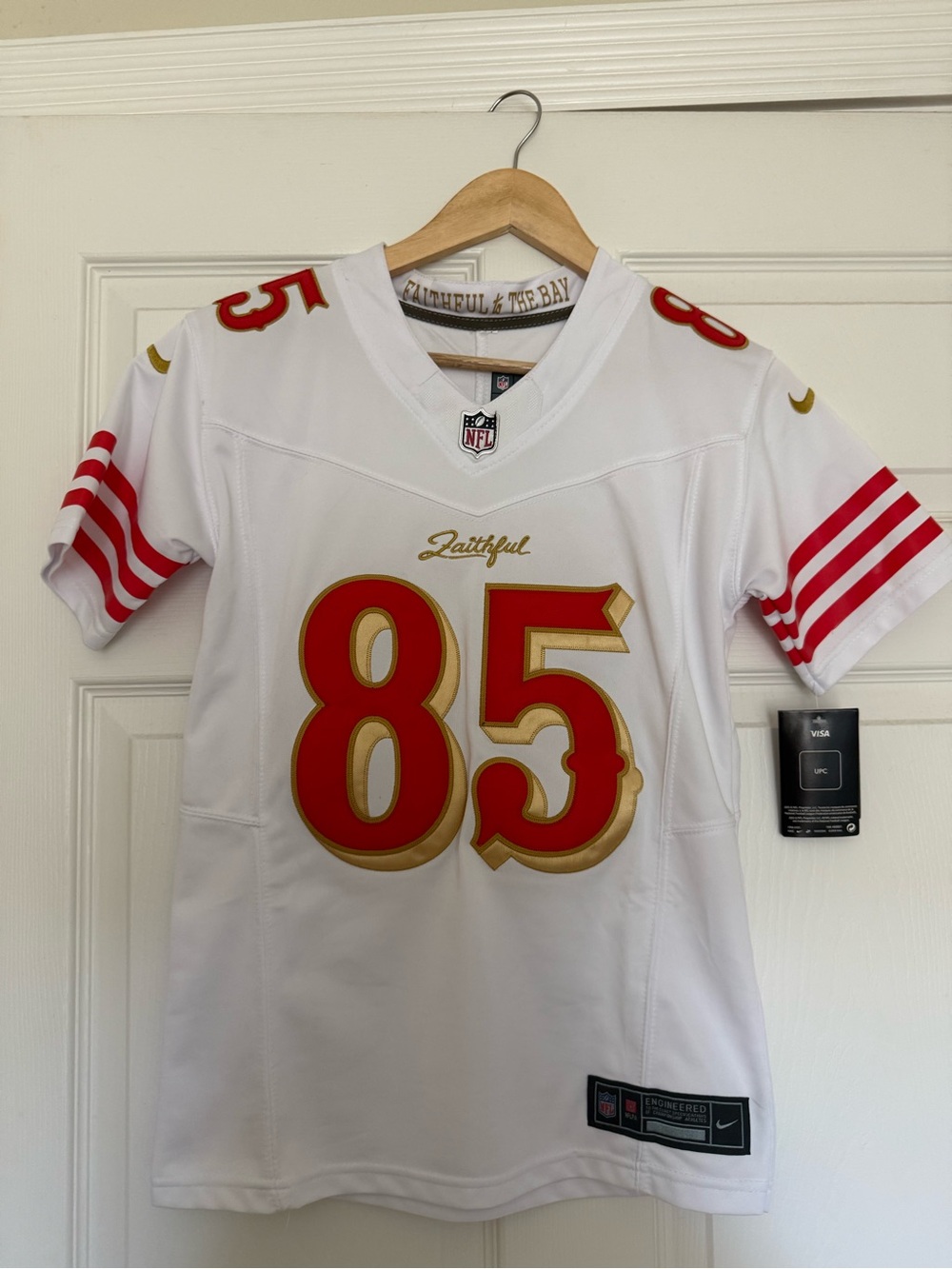 NFL Kids White 49ers Jersey Kittle #85